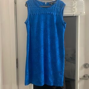 Karl Lagerfeld Paris Blue Sleeveless Cocktail  Summer Dress
